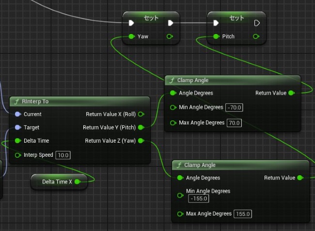 UE5のRInterp To